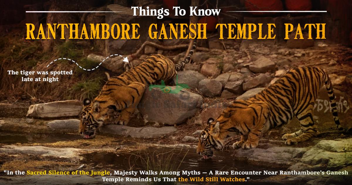 Tiger Seen Near Ranthambore Ganesh Temple Path