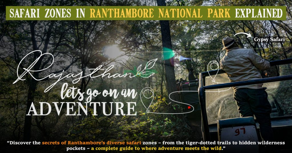 Safari zones in Ranthambore National Park explained