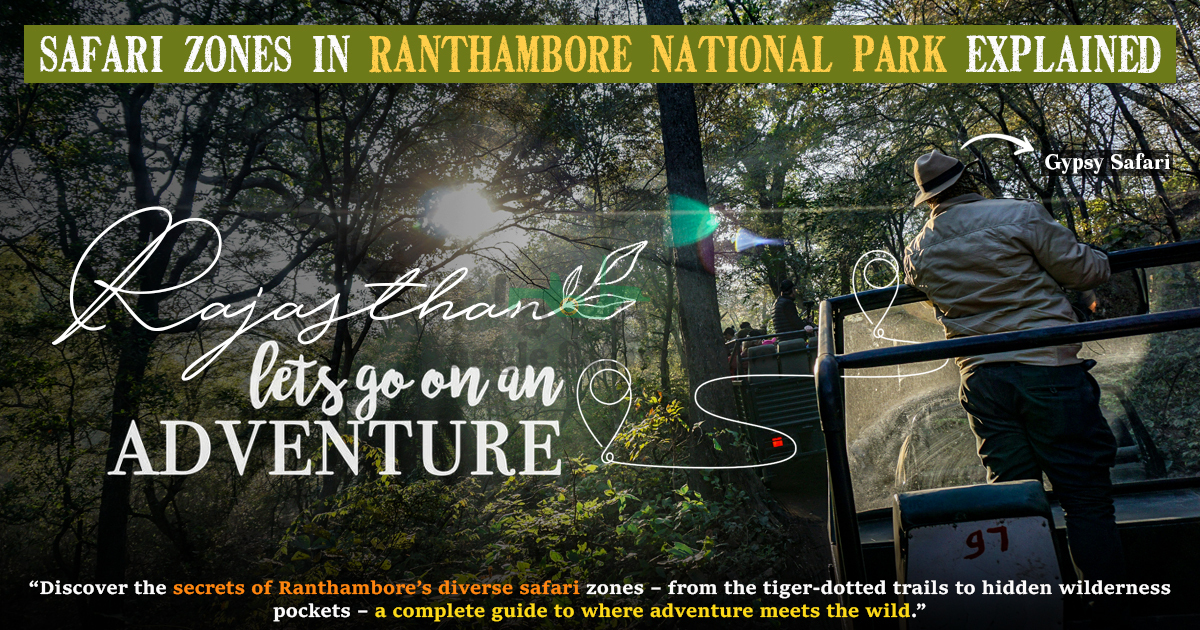 Safari zones in Ranthambore National Park explained